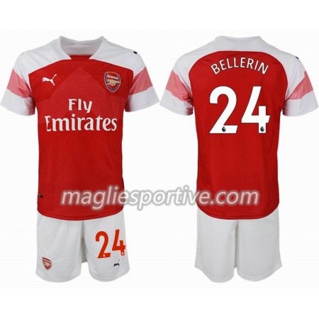 Completo Calcio Arsenal BELLERIN 24 Bambino Divisa Prima 2018/2019